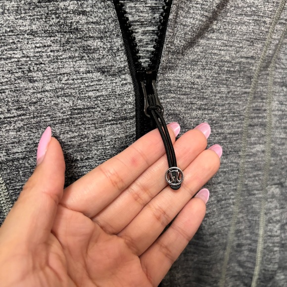 Lululemon Daily Practice Jacket Space Dye Camo Black Dark Slate Longline Size 4 - Picture 6 of 12